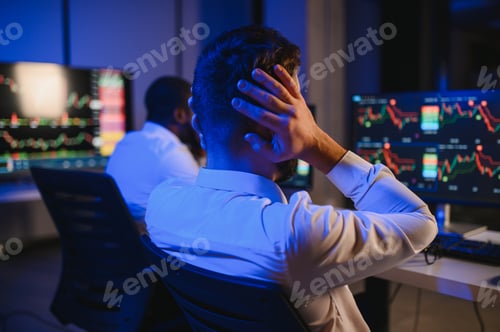 Preview: Intraday trader angry over loss in stock market investment while trading.