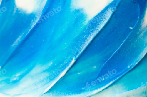 Preview: The watercolor blue of the cream on the cake closeup. The background for the label.