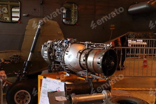 Preview: Engine of a Super Puma Helicopter