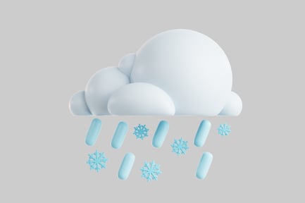 Preview: Cloud and snowflake arrangement