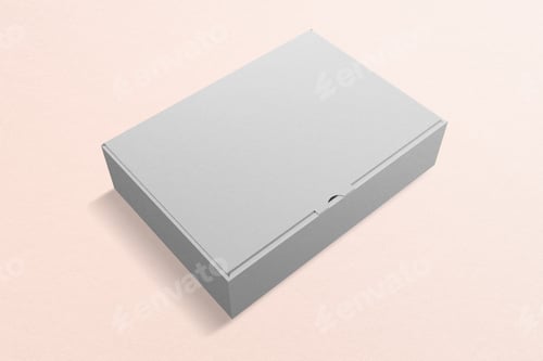 Preview: Gray paper box packaging with design space