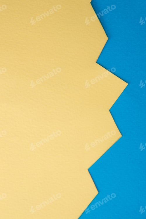 Preview: Yellow and blue business graphic.
