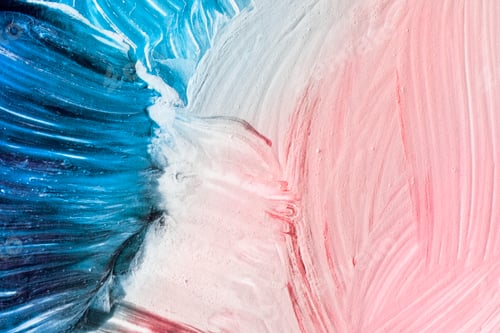 Preview: Abstract Swirls of Blue Pink and White Paint