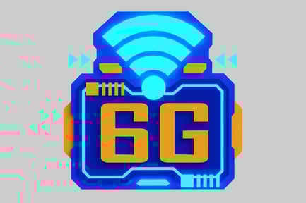 Preview: Futuristic 6g network icon