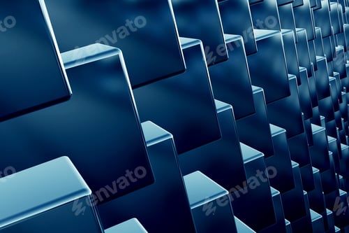 Preview: Cubes array as abstract 3d background