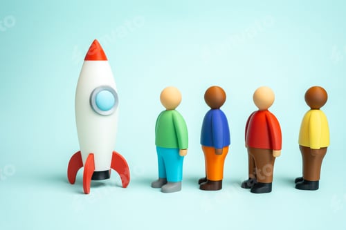 Preview: People are lining up for a rocket. Startup and investments, fundraising