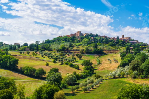 Preview: Casole d'Elsa skyline of the town. Tuscany, Italy