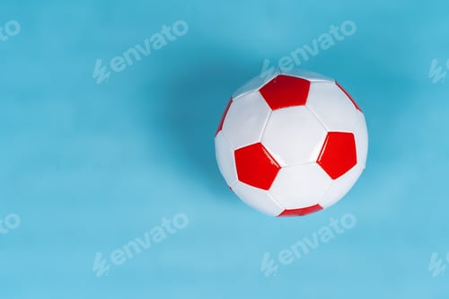 Preview: Ball for soccer game on a paper background