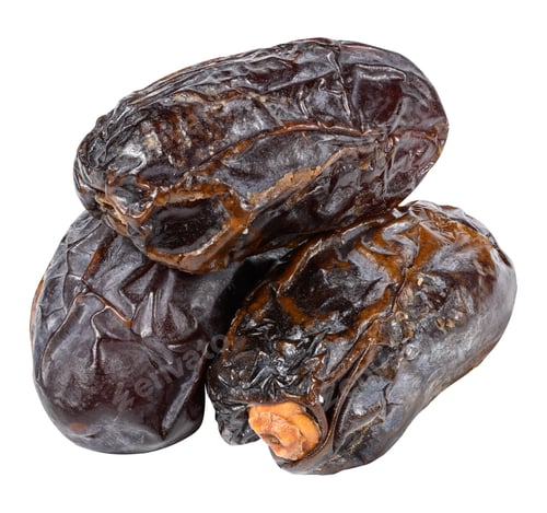 Preview: Ripe dates on white isolated background