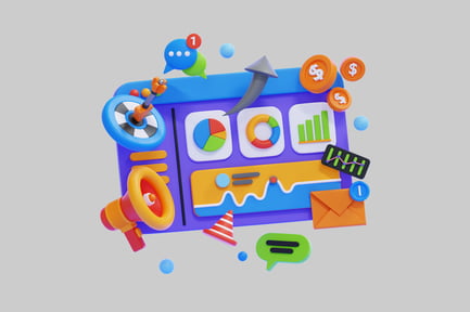 Preview: 3D Digital Marketing Strategy, SEO, and Business Growth Analytics