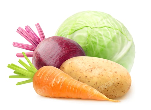 Preview: Isolated raw vegetables