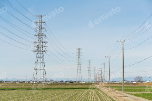 Preview: Power line in countryside