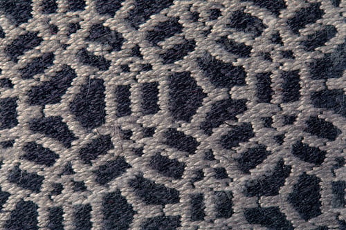 Preview: Abstract circular print background on cotton fabric in gray biege tone