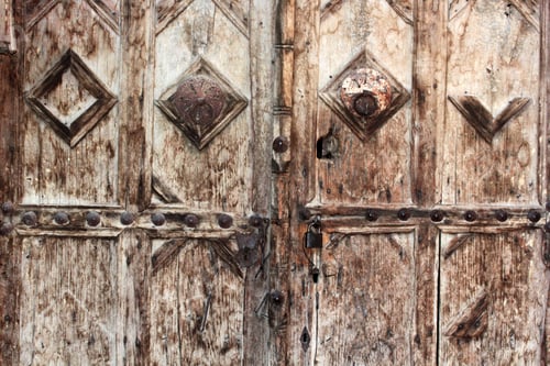 Preview: old wood door