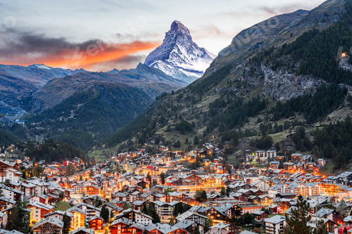 Preview: Zermatt, Switzerland Alpine Village with the Matterhorn