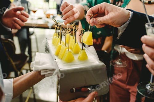 Visualização: ideias de comida de casamento aperitivos