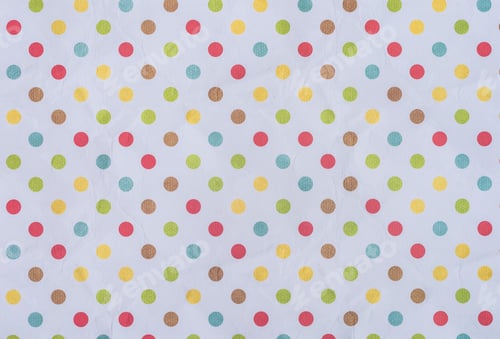 Preview: Colorful Polka Dot Pattern on White Paper Background