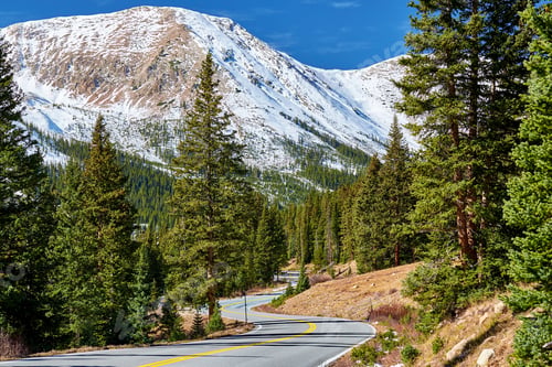 Preview: Highway in Colorado Rocky Mountains