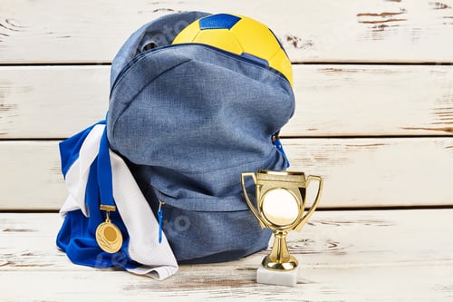Preview: Young sportsman's football trophy