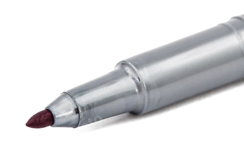 Preview: Felt-tip pen marker highlighte close-upr, isolated on white, with clipping path