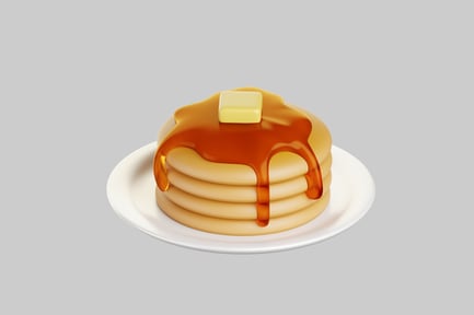 Preview: Pancakes with syrup and butter