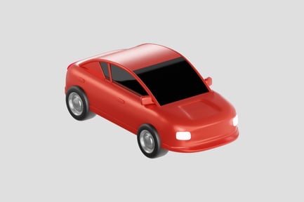Preview: 3D Red Car