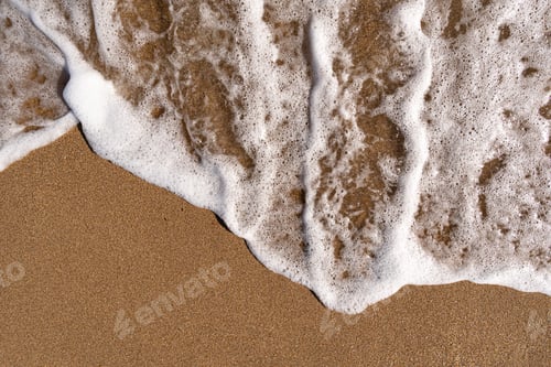 Preview: Wet sand and sea foam background