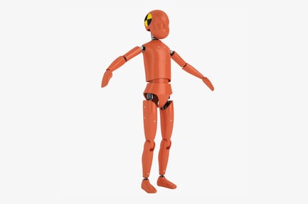 Preview: Child Car Crash Test Dummy – Orange Protective Design