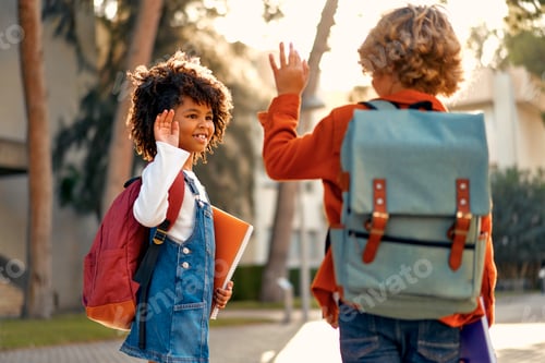 Preview: School children on the street