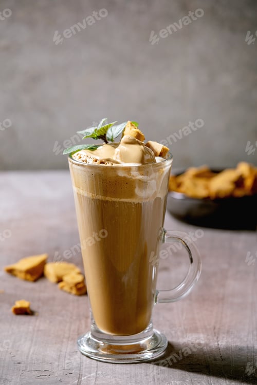 Preview: Dalgona coffee drink