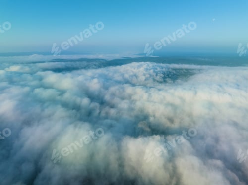 Preview: Clouds covered summer hills