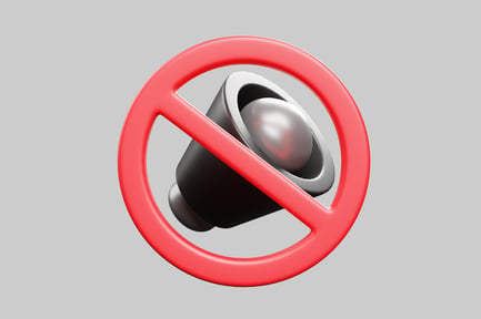 Preview: Speaker mute prohibition sign