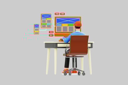 Aperçu: Codeur au bureau