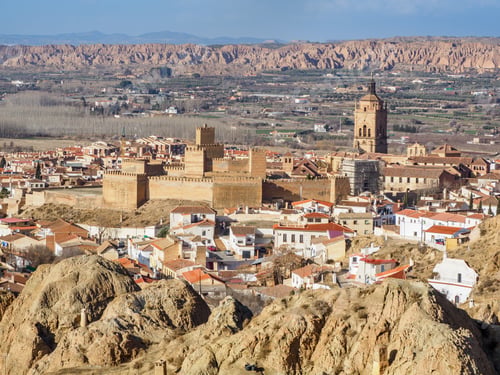 Preview: Guadix cave houses and desereted mountains, Spain