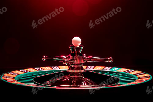Preview: Roulette table close up at the Casino