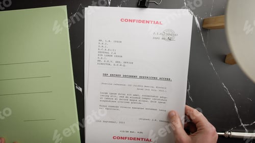 Preview: Very confidential documents extracted from a folder