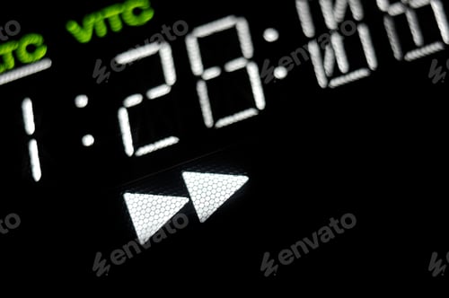 Preview: Macro shot-display of the broadcast video player