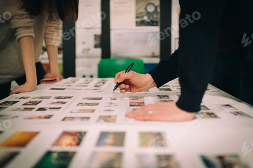 Preview: Design Studio Critique and Brainstorming with director with a marker