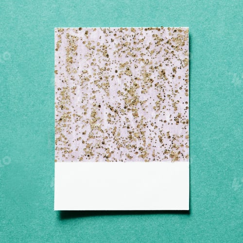 Visualização: Cartão de papel brilhante e brilhante