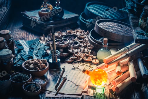 Preview: Magical alchemist lab full of spices, flavors and aromas.