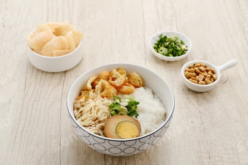 Preview: Bubur Ayam, Indonesian rice porridge