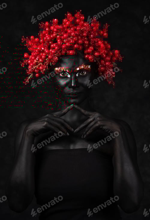 Preview: Black painted lady