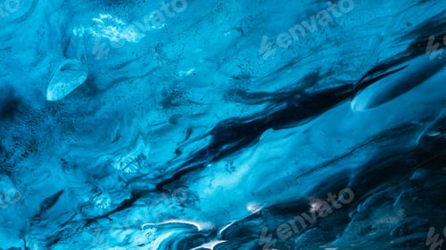 Preview: Iceland. Ice as a background. Vatnajokull National Park. Inside view of the ice cave.
