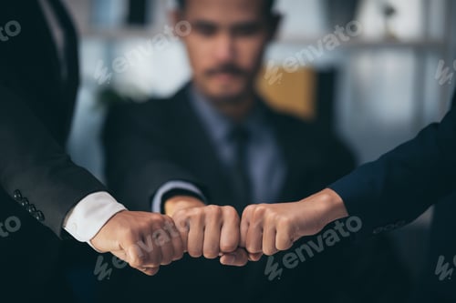 Preview: A group of business people in the concept of working together to succeed