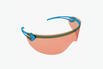 Preview: Blue Medical Safety Glasses with Tinted Lens