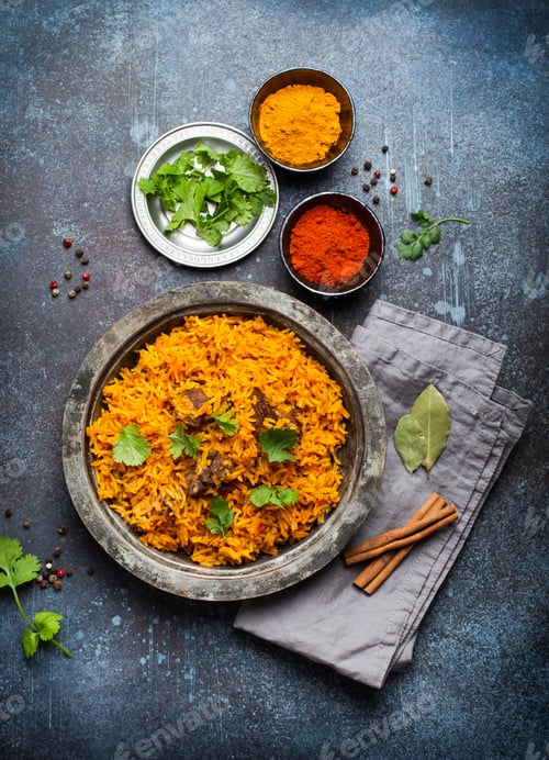 Preview: Traditional Esstern rice dish Pilaf