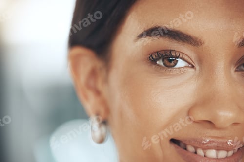 Preview: I love what I do. Cropped shot of a young woman alone in her office.