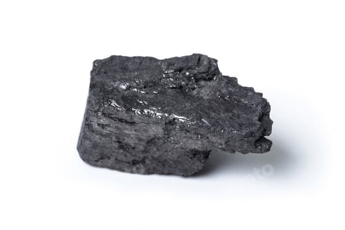Preview: Natural wood charcoal Isolated on white