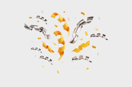 Preview: 3D Gold and Silver Confetti