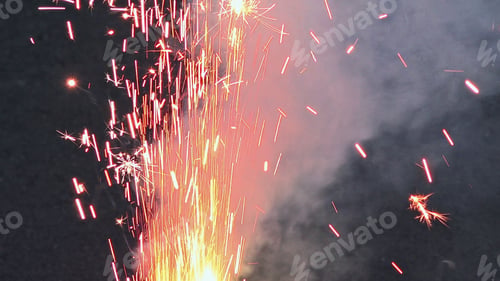 Preview: Event celebration was made even more memorable with dazzling beauty of a fireworks sparklers.